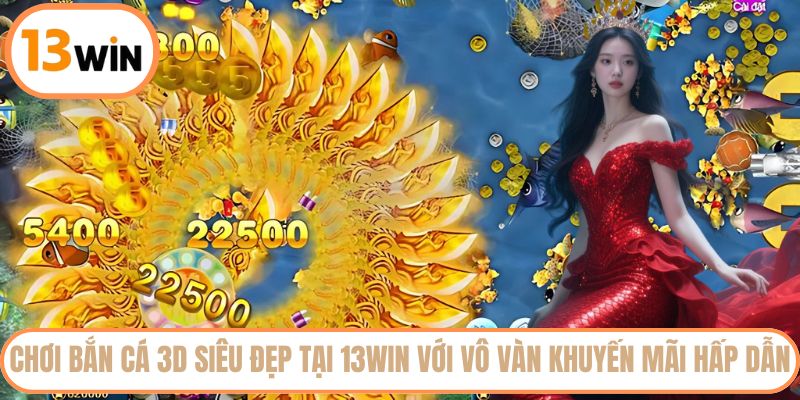 Chơi bắn cá 3D siêu đẹp tại 13WIN với vô vàn khuyến mãi hấp dẫn